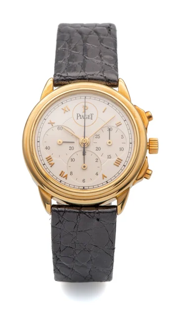 Piaget Ref. 15978, chronograph, minute and hour counters; “Gouverneur”; 18K yellow gold ko