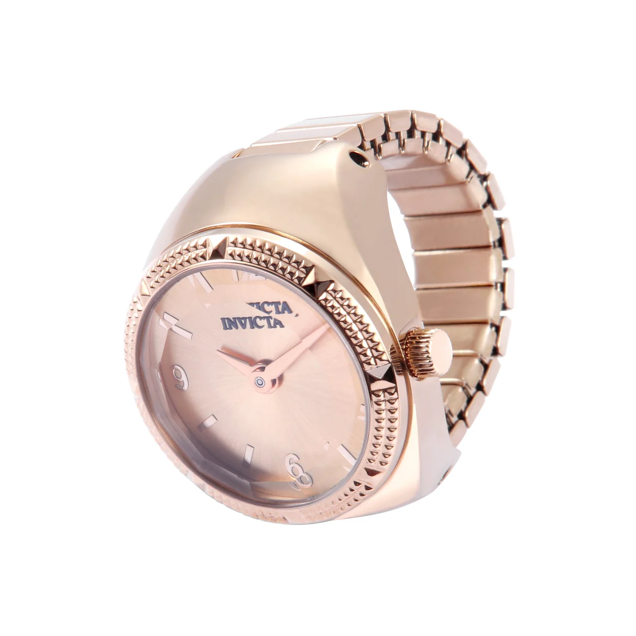 Invicta Mini Angel Musearc Ring Watch - 20mm. Rose Gold (50642) kol saati