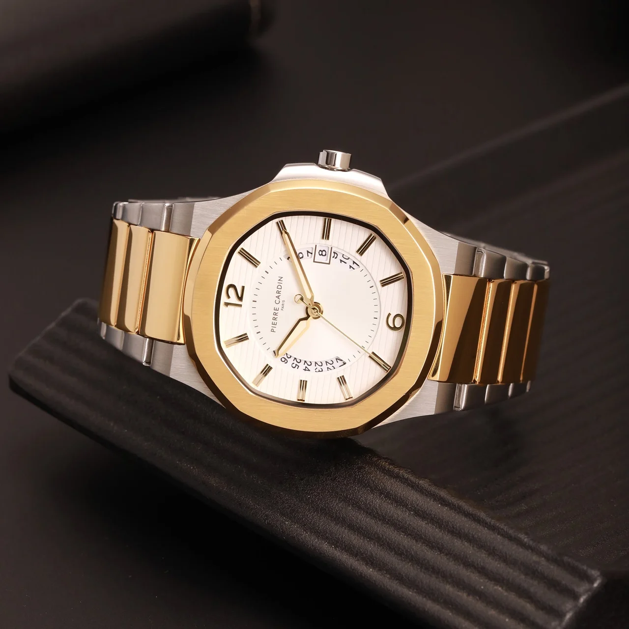Elegance Supreme Twotone Gold and Silver with Twotone Gold and Silver Metal Strap CF.1014.MU.3 42 mm kol saati