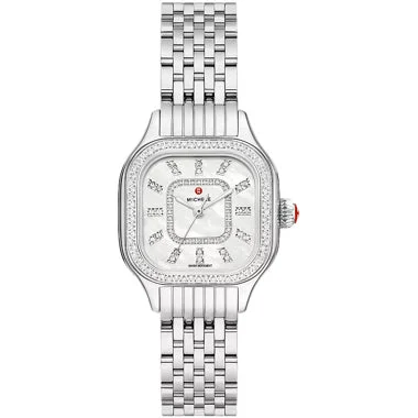 Michele Watches Michele Meggie Diamond Stainless Steel Watch MWW33B000001 kol saati