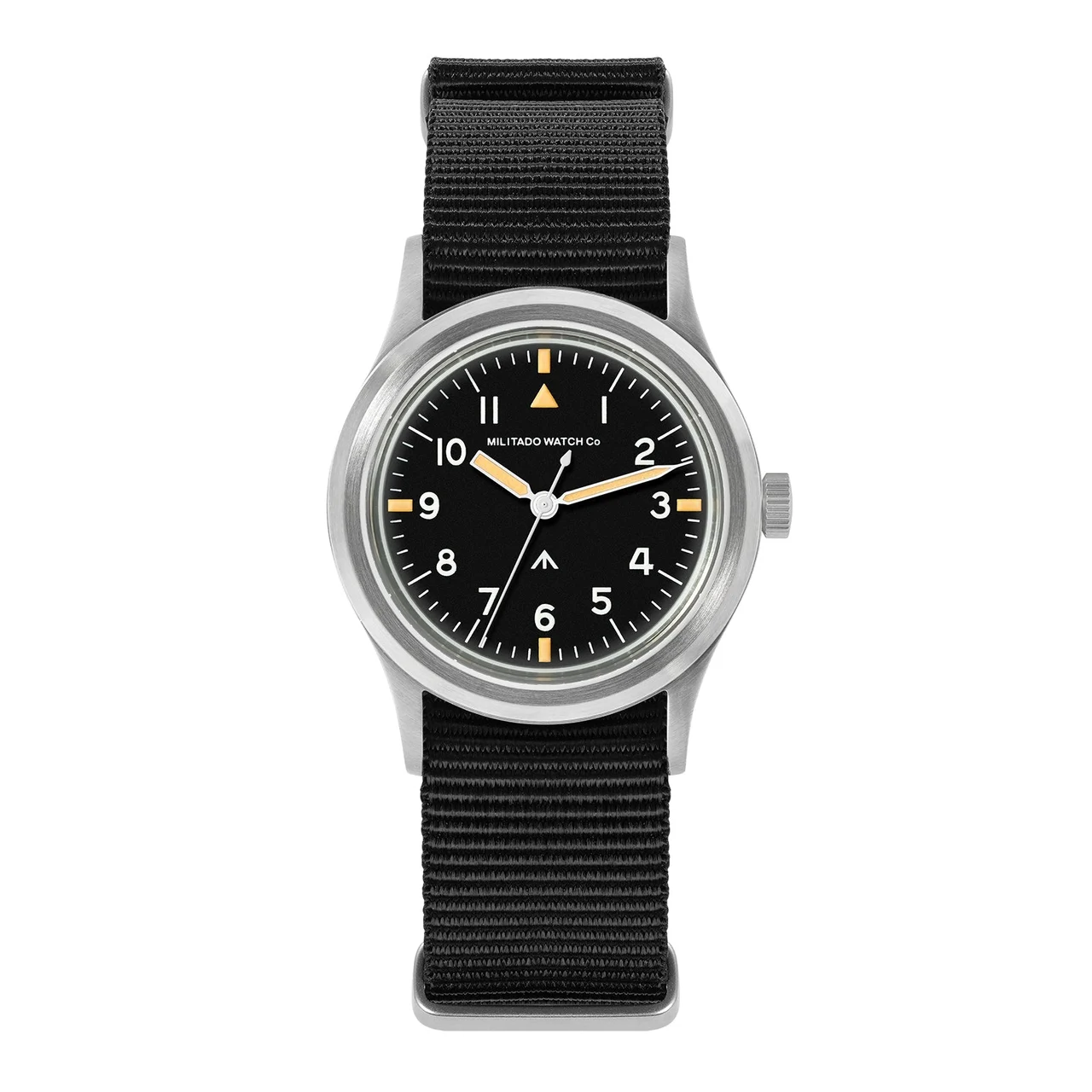 MILITADO MILITADO ML14 V2-白针-6点位箭头-VH31-K1玻璃 36 mm kol saati