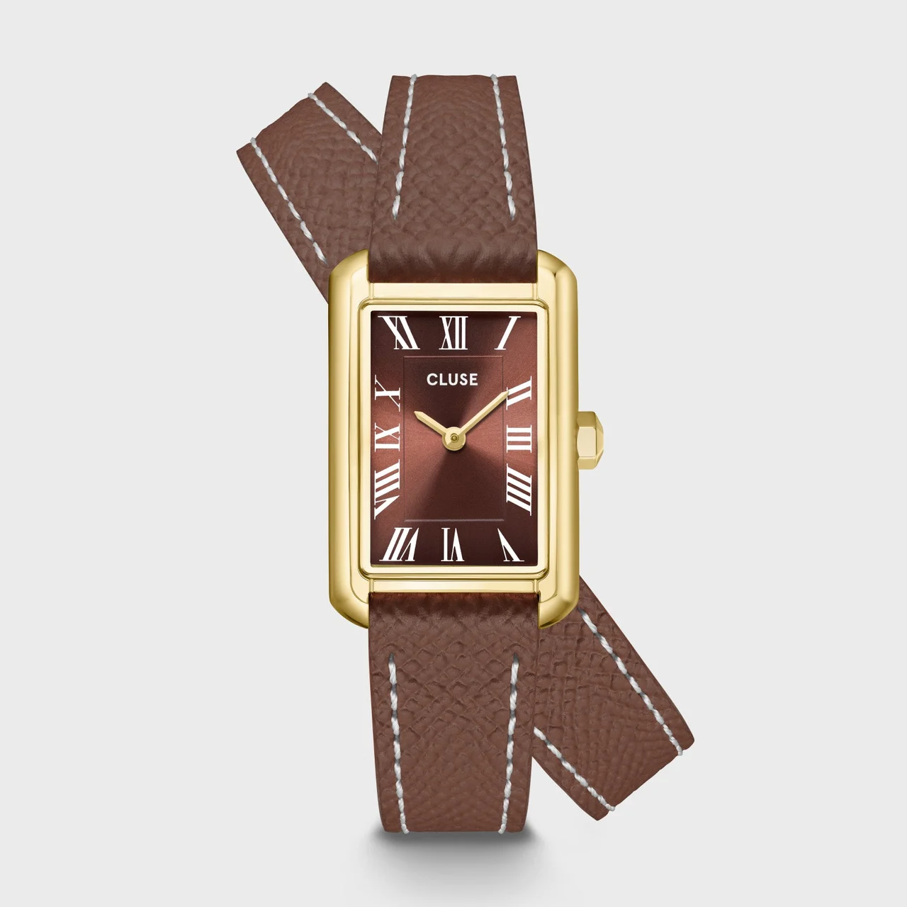 CLUSE Belisenna Watch Double Leather, Mocha, Gold Colour CW15006 kol saati