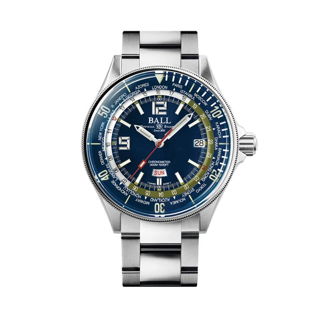 BALL Watch Engineer Master II Diver Worldtime Limited Edition 42mm - Blue on Bracelet DG22