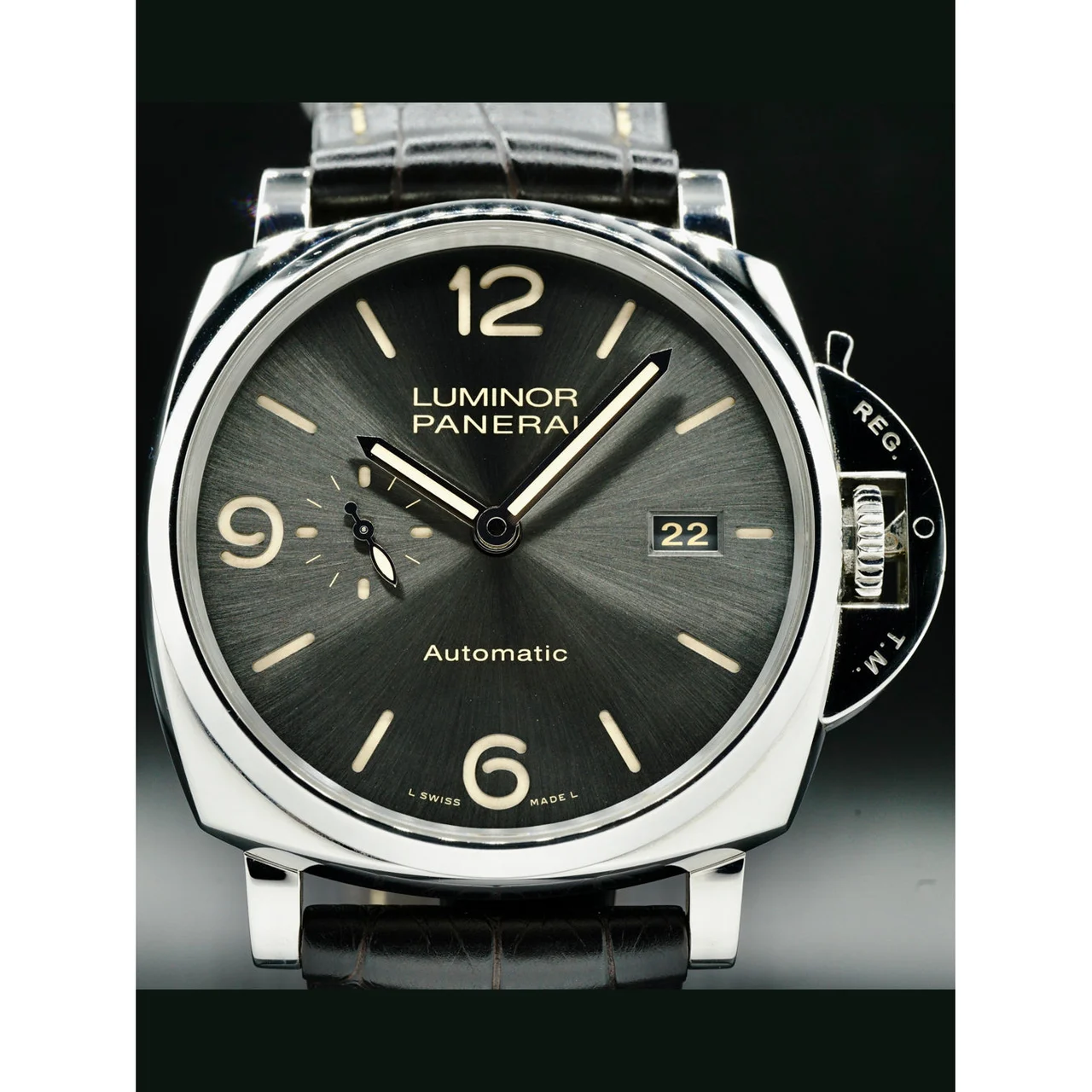 Panerai Luminor Due 45mm Grey Dial Steel PAM00943 210000033246 45 mm kol saati