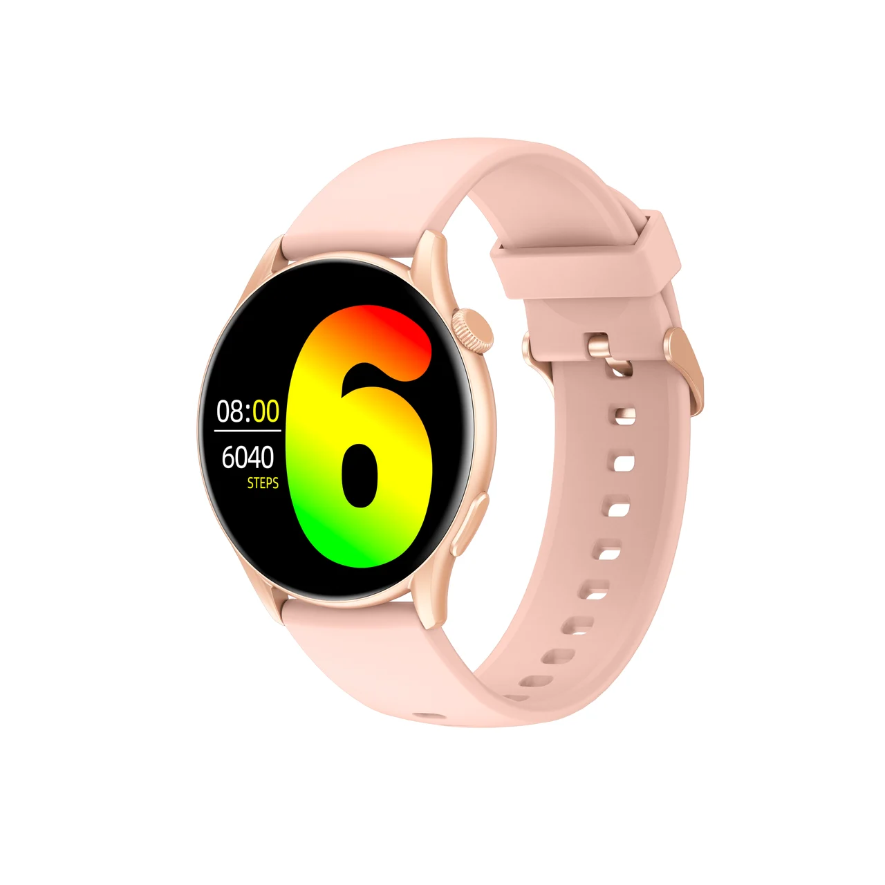 Montre Connectée AMOLED Rosegold Case with Pink Strap PC216B.RP kol saati