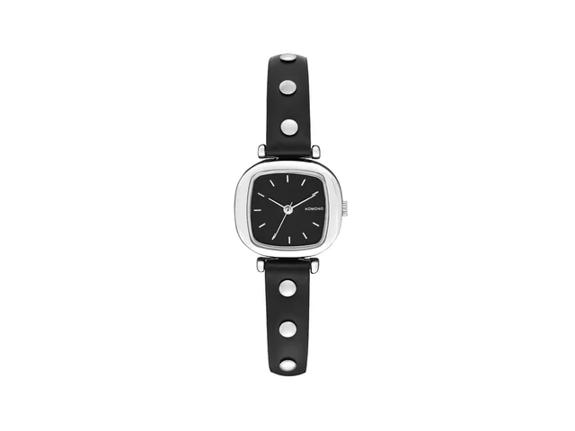 Komono Moneypenny Studs Black Silver KOM-W1322 kol saati