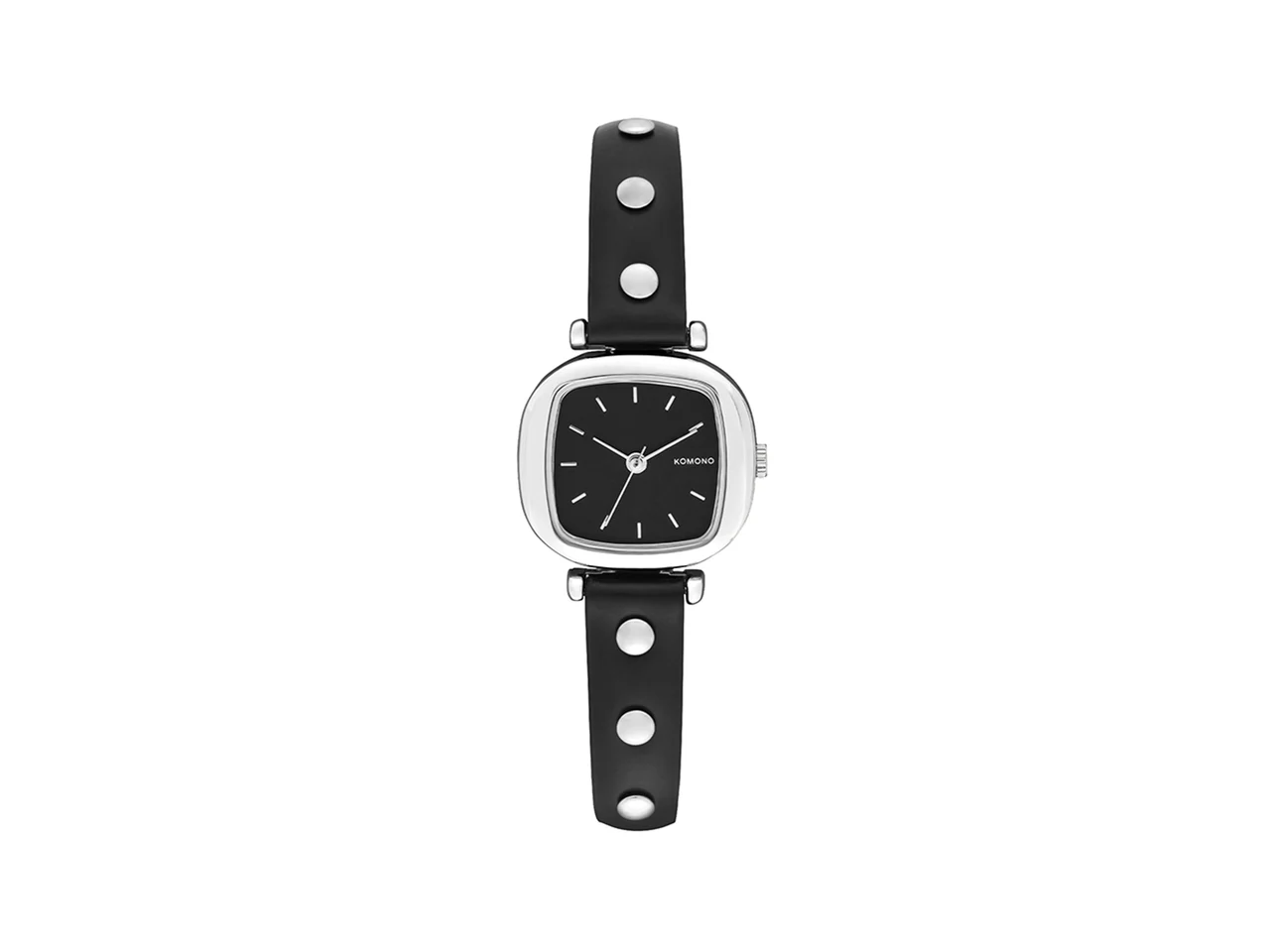 Komono Moneypenny Studs Black Silver KOM-W1322 kol saati