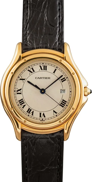 Cartier Cougar 18k Yellow Gold 11611 kol saati