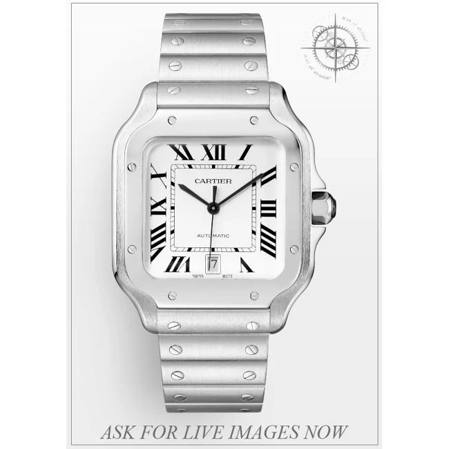 Cartier Santos De WSSA0018 POC210009N34532 39.8 mm kol saati