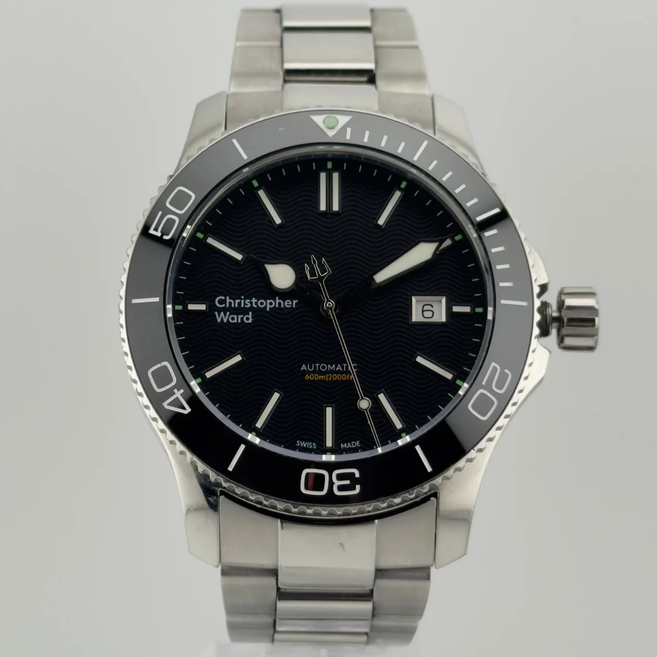 Christopher Ward Trident Pro 600 — 43mm Black C60 Trident Pro 600 — 43mm Black 43 mm kol saati