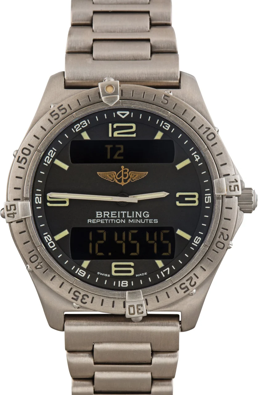 Breitling Aerospace Black Dial E56062 kol saati