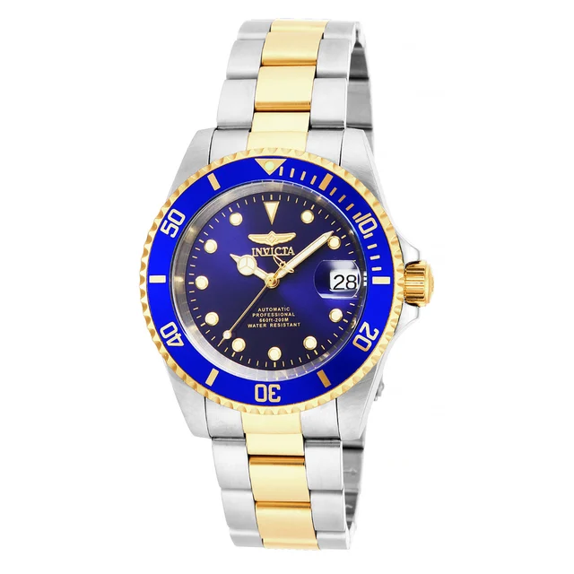 Invicta Pro Diver Navarch Automatic Watch - 40mm. Steel, Gold (17045) kol saati
