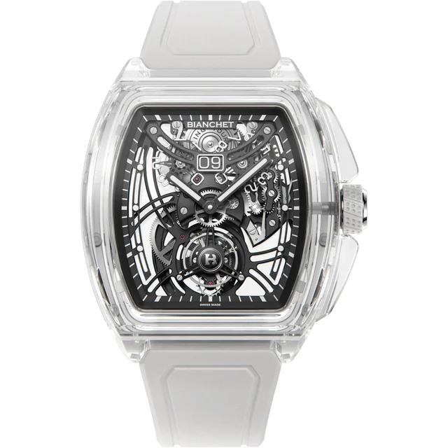 Bianchet Flying Tourbillon Grande Date B 1.618 Sapphire White SWFTGD4 kol saati