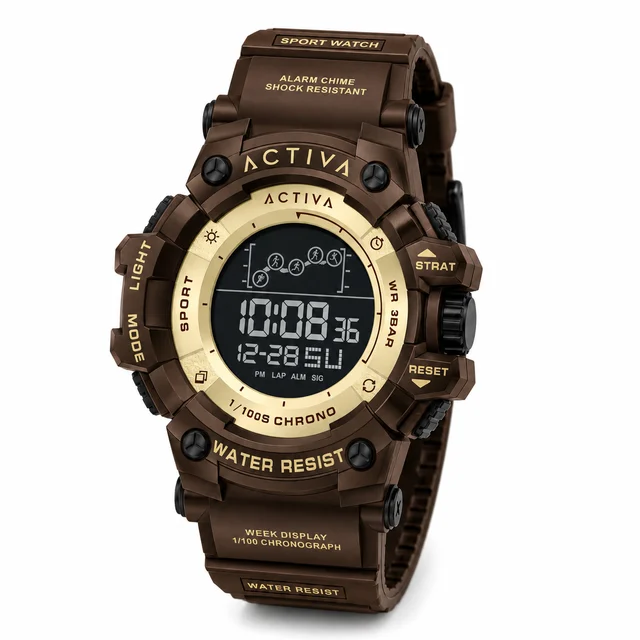 Activa Invicta DIGITAL ESSENTIALS - Digital , Watch - 50mm, Brown (ACW8082-034) kol saati