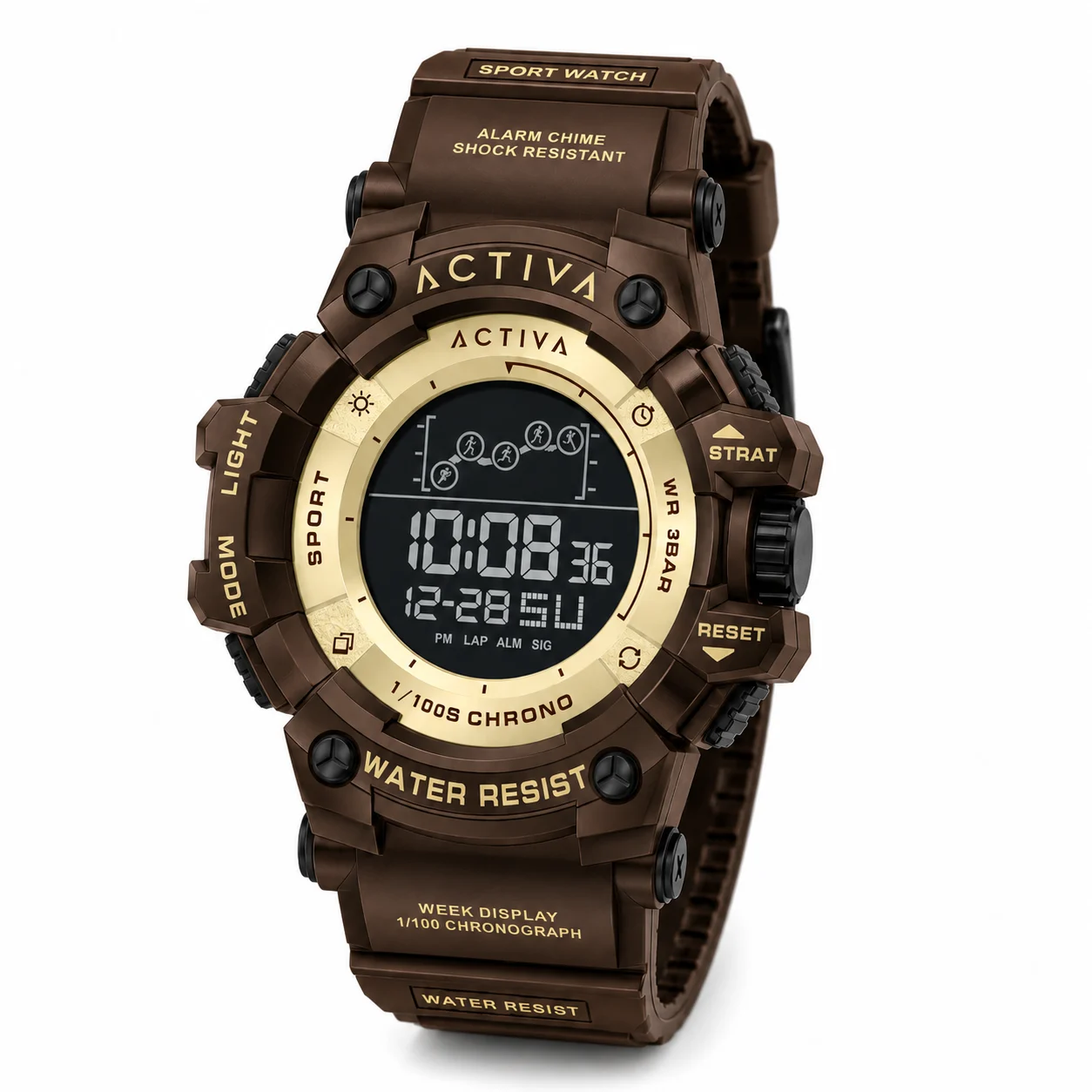 Activa Invicta DIGITAL ESSENTIALS - Digital , Watch - 50mm, Brown (ACW8082-034) 50 mm kol saati