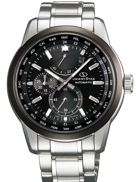 Orient Star Automatic World Time Watch, Power Reserve, AR Sapphire Crystal #JC00001B kol s