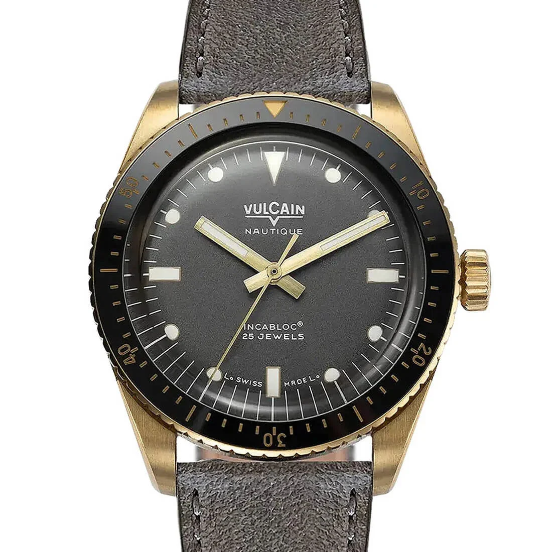 Vulcain Skindiver Nautique 42910 38 mm kol saati