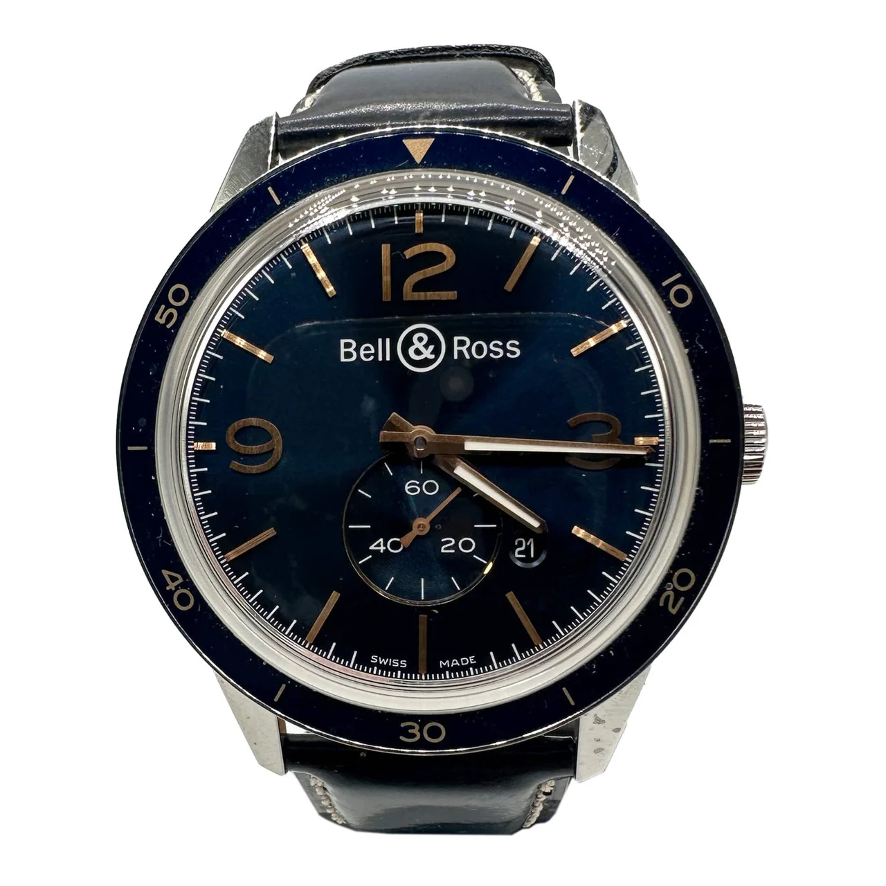 Bell & Ross Aeronavale BRV123-BLU-ST/SCA CSNCZ400 41 mm kol saati