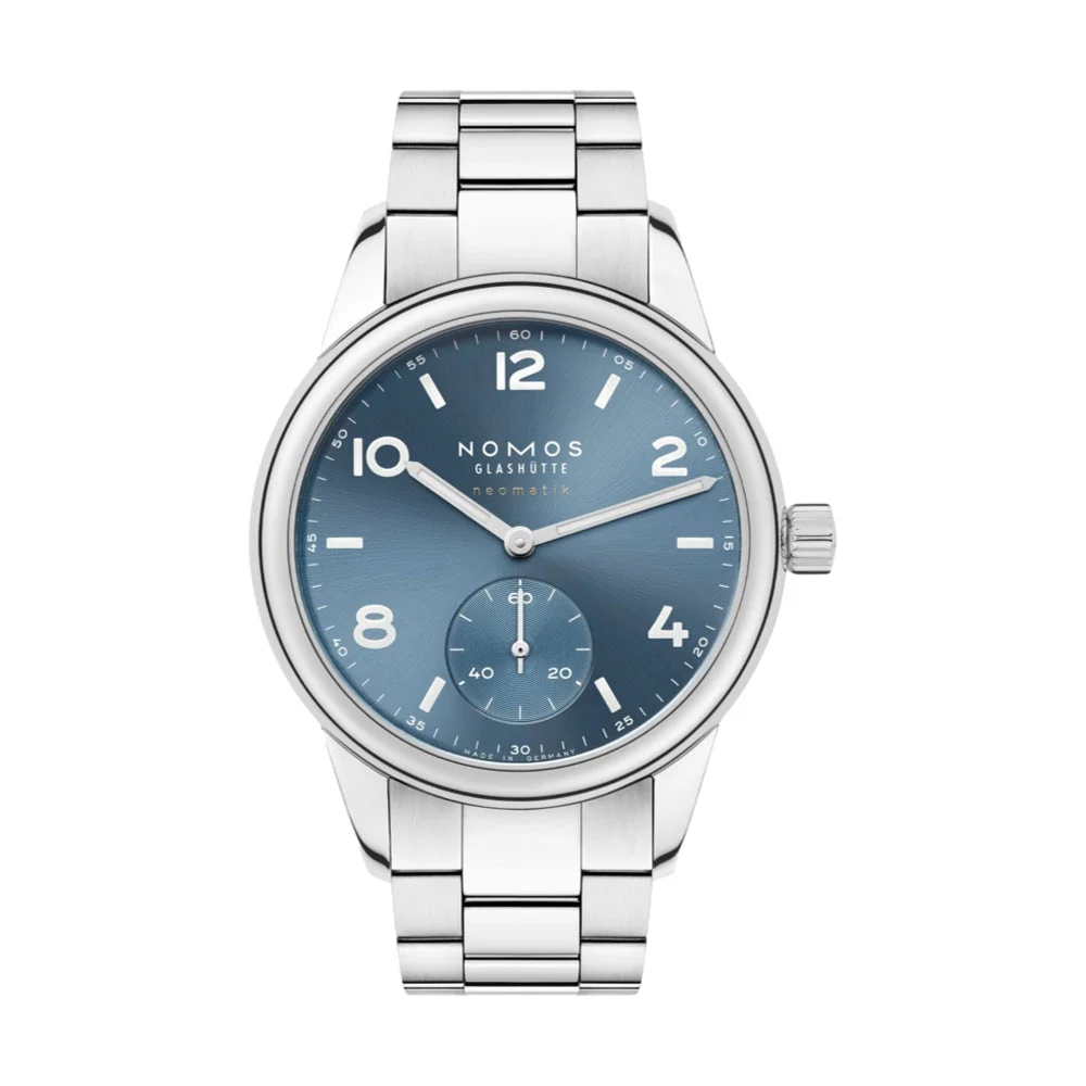 NOMOS Glashütte Club Sport Neomatik 37mm - Polar Blue on Bracelet 750 37 mm kol saati