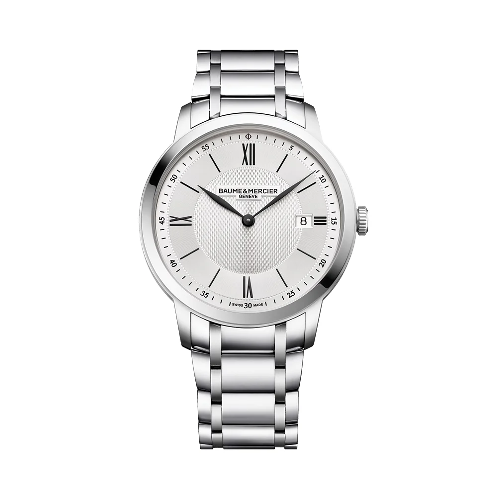 Baume Et Mercier Classima 10883 Quartz 40mm - Silver on Bracelet M0A10883 40 mm kol saati