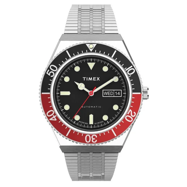 Timex Automatic Watch with 40mm Stainless Steel Case and Matching Bracelet Watch #TW2U8340