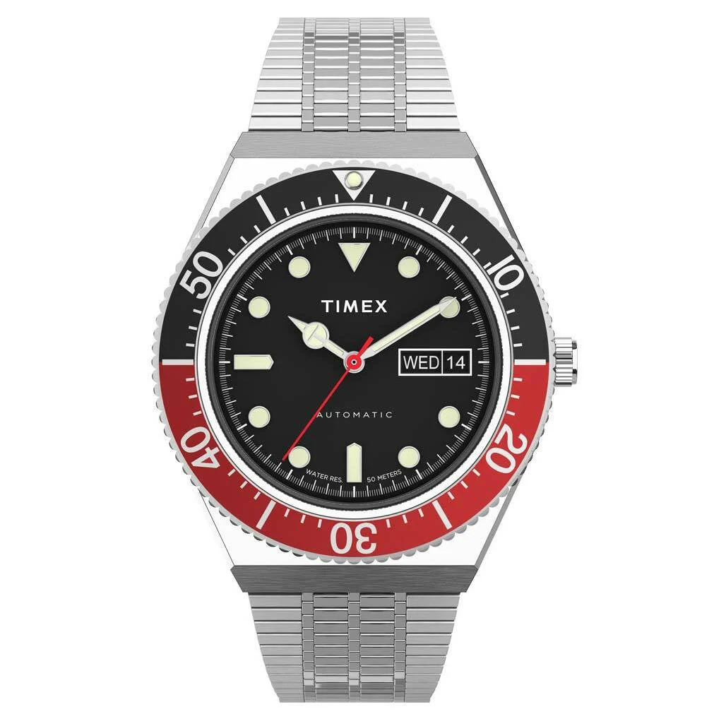 Timex Automatic Watch with 40mm Stainless Steel Case and Matching Bracelet Watch #TW2U83400ZV 40 mm kol saati