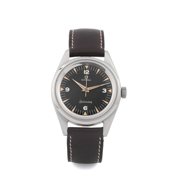 OMEGA Railmaster, Black Dial, Stainless-steel ST.135004 kol saati