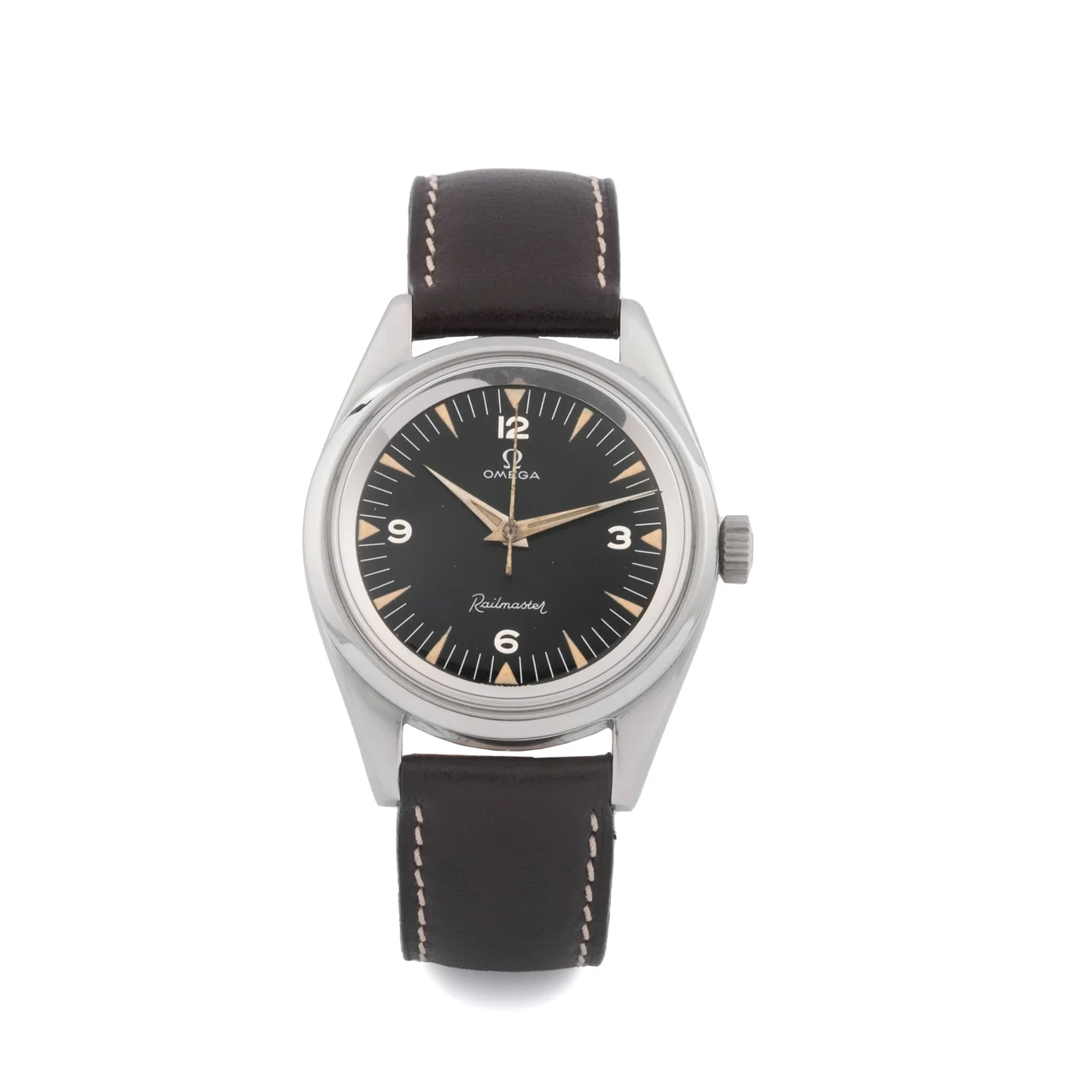 OMEGA Railmaster, Black Dial, Stainless-steel ST.135004 kol saati