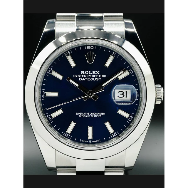 Rolex Oyster Perpetual Datejust 41 Blue Dial 126300 210000029720 kol saati