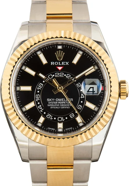 Rolex Black Dial Sky-Dweller 326933 326933BKSO kol saati