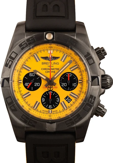 Breitling Chronomat 44 Blacksteel MB0111C3/I531 kol saati