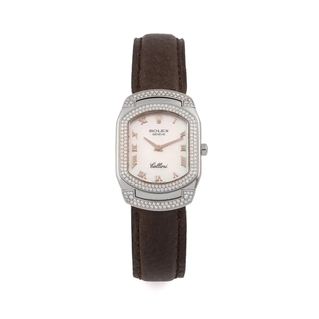 Rolex ROLEX, REF. 6693, CELLINI, WHITE GOLD AND DIAMONDS kol saati