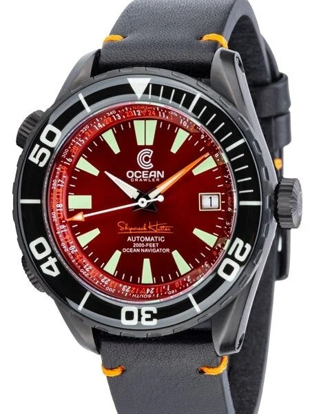 Ocean Crawler Ocean Navigator Swiss Automatic with Titanium Case, AR Sapphire Crystal #CD-