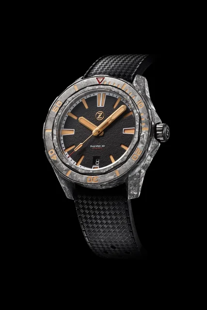 Zelos Swordfish 40mm Crystallized Titanium Limited Edition kol saati