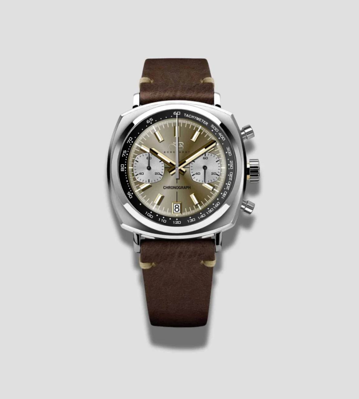 Borgvardt Ur Chronodate 01-975 1972 Chronodate 01-975 40 mm kol saati