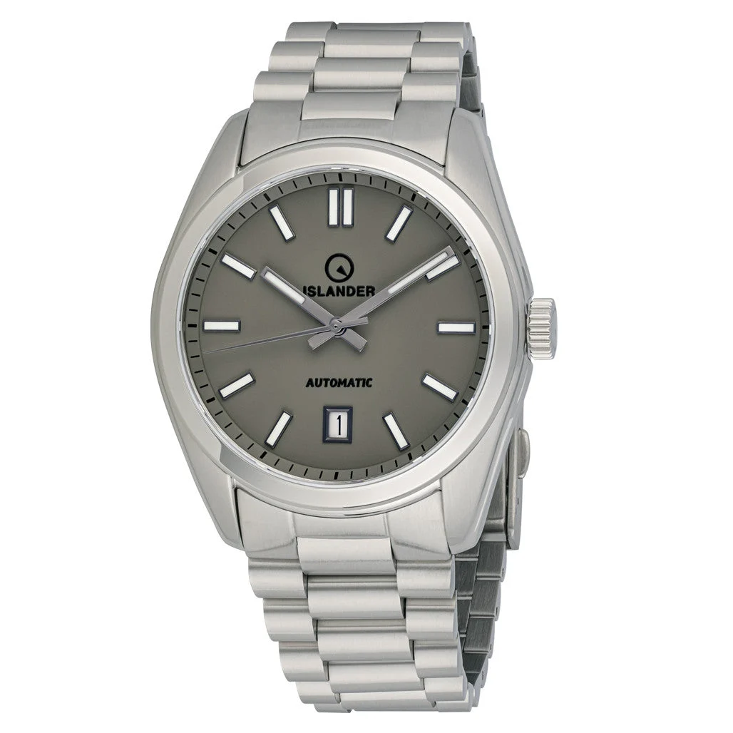 Islander Upper Brookville Hi-Beat Automatic Dress watch with Dark Gray Dial #ISL-186 47.5 mm kol saati