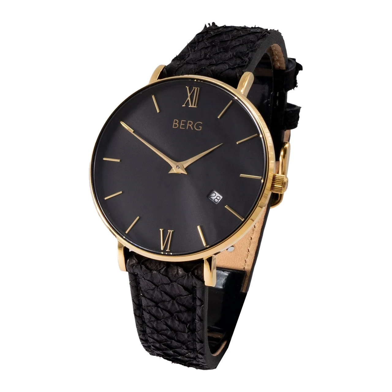 bergwatches with Black G Strap 36mm-G-Black with Black G Strap 36 mm kol saati