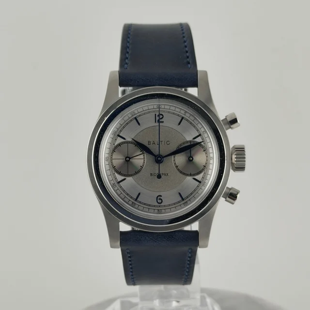 Baltic Bicompax 003 — Silver/Blue, Open Back kol saati