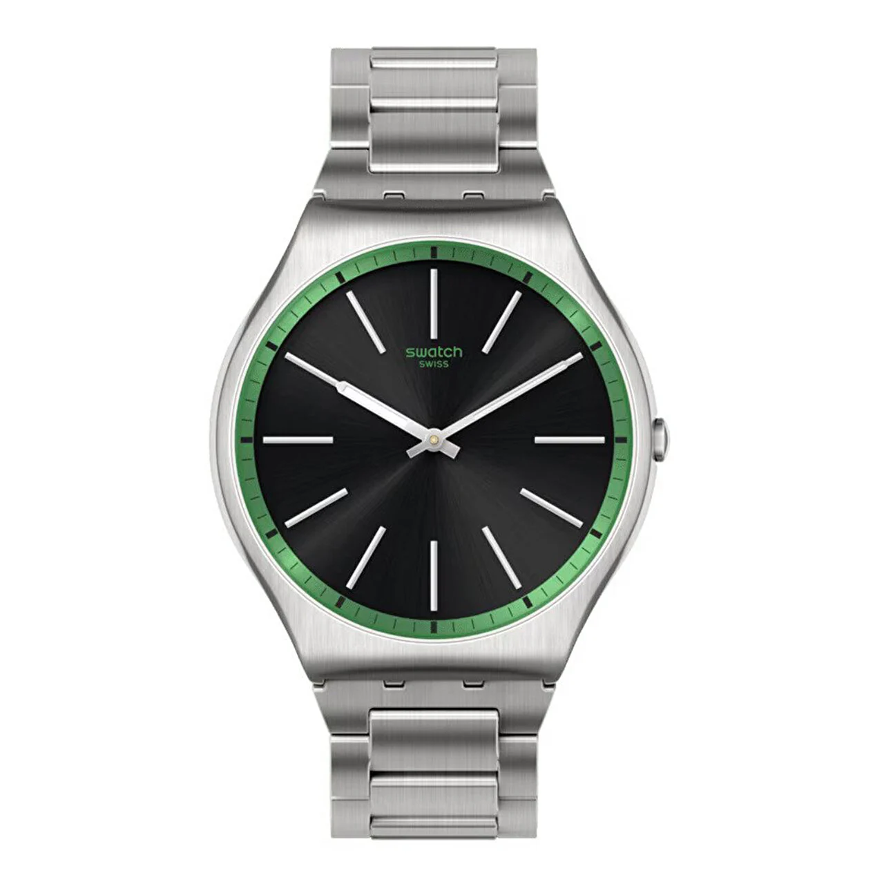 Swatch Green Graphite SS07S128G 42 mm kol saati