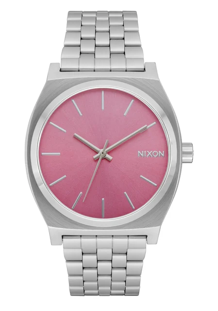 Nixon US Time Teller - Silver / Pink A045-2719-00 kol saati