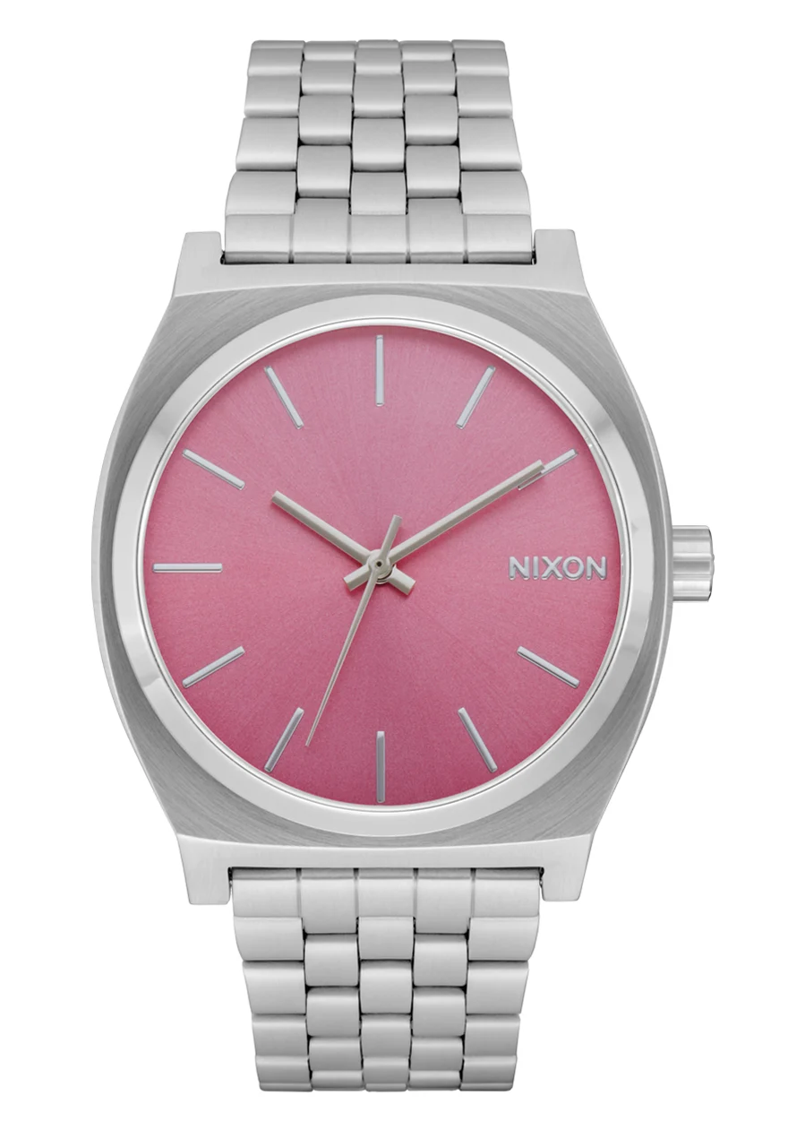Nixon US Time Teller - Silver / Pink A045-2719-00 37 mm kol saati