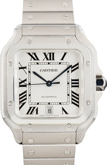 Cartier Santos de WSSA0018 Large Model kol saati