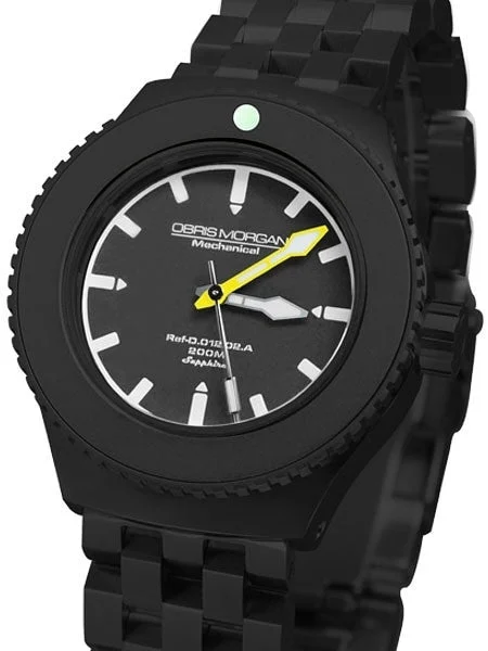 Obris Morgan Nevon Automatic Grey Dial PVD Watch with Robust Bracelet #NEVON-BPGY 43 mm kol saati