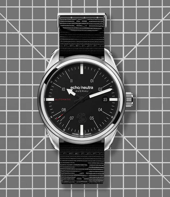 Echo/Neutra Averau 39 Three Hand Black AV3HBK_00 kol saati