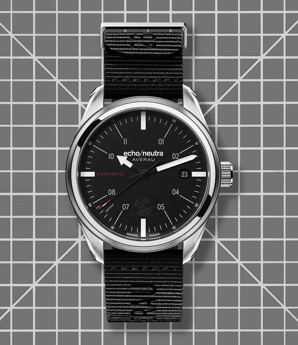 Echo/Neutra Averau 39 Three Hand Black AV3HBK_00 39 mm kol saati