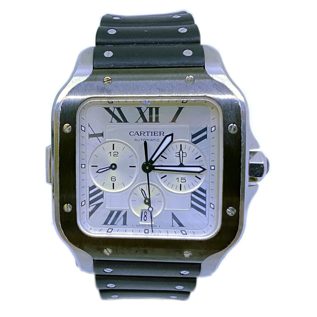 Cartier Santos de Chronograph WSSA0017 210000015788 kol saati