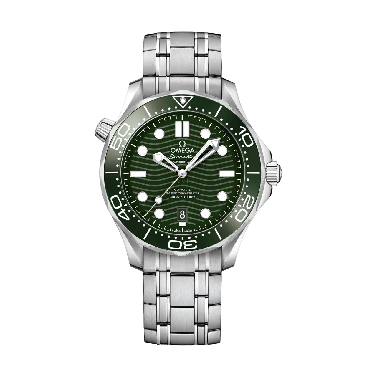 OMEGA Seamaster Diver 300M 42mm - Green on Bracelet O21030422010001 42 mm kol saati