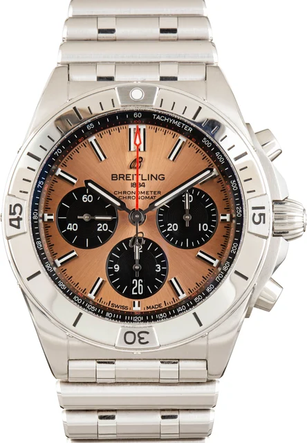 Breitling Copper Dial Chronomat B01 42 AB0134101K1A1 kol saati