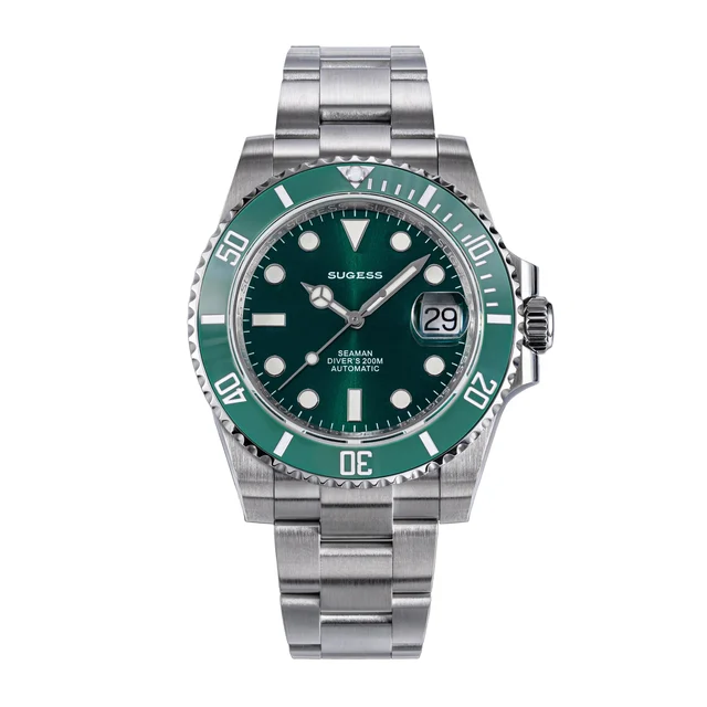 Sugess Ocean Star S421 SU116610LV Burst Green Dial Green Bezel Automatic (Seagull ST2130 m
