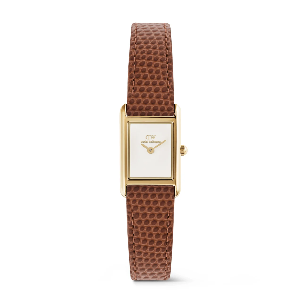 DANIEL WELLINGTON Bound Mini Light Brown Lizard Gold DW00100905 kol saati